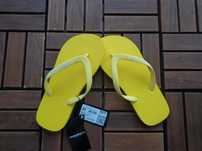 Дамски джапанки Emporio Armani Yellow logo flip flops