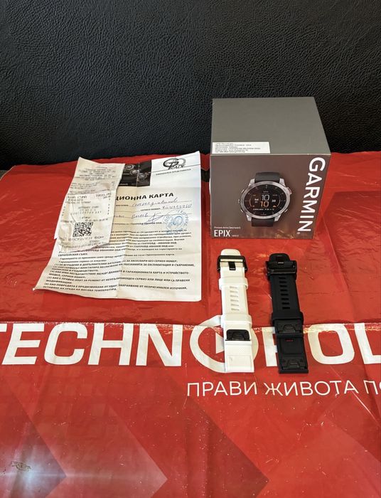 КАТО НОВ 47mm Garmin EPIX GEN 2 Гаранция Technopolis до 2026 г. Black
