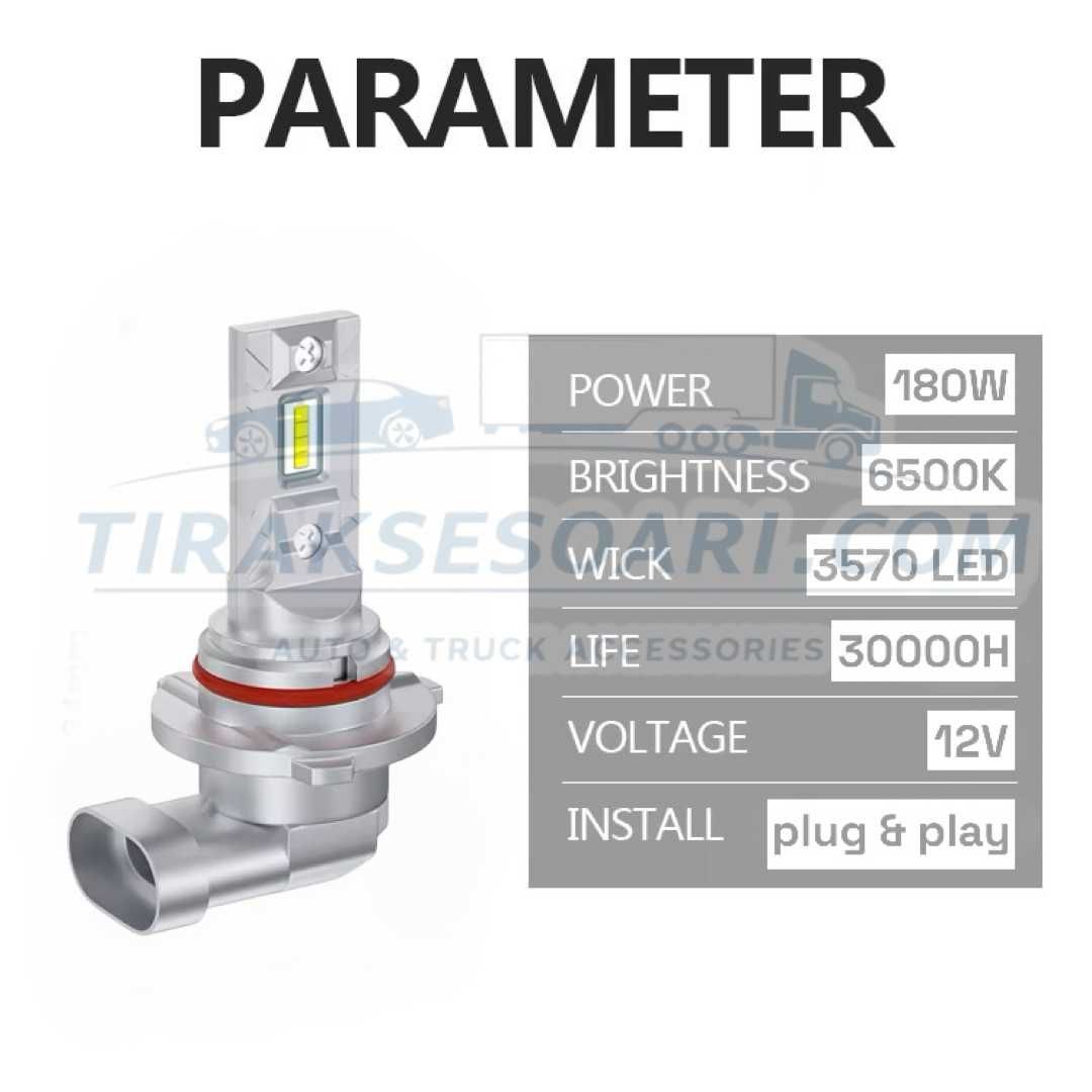 CARLUX LED Диодни Крушки HB4 180W 12V 300% светлина без вентилатор