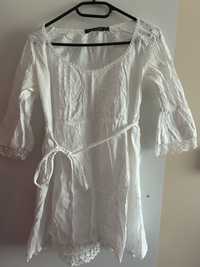 Бяла лятна рокля М/Л размер
