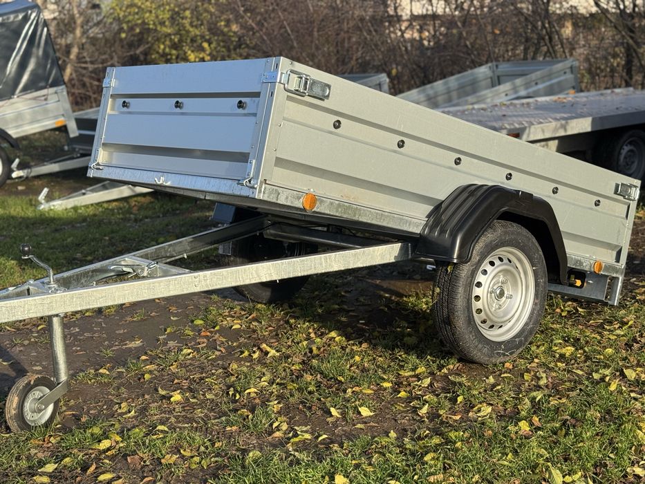 Remorca nouă 750 kg, basculabilă, 210x112 cm, posibilitate RATE!!