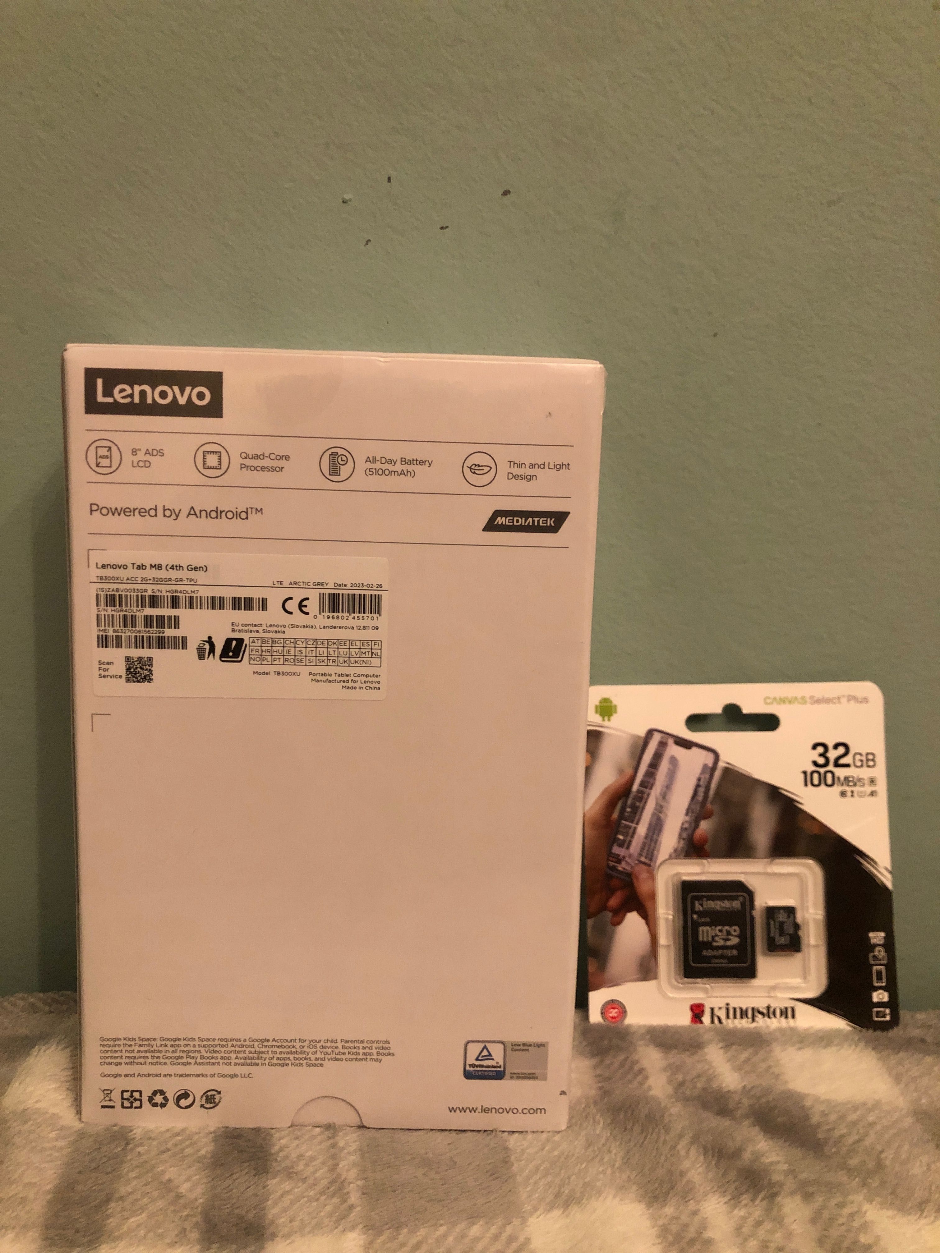 Lenovo Tab M8 + Clear Case