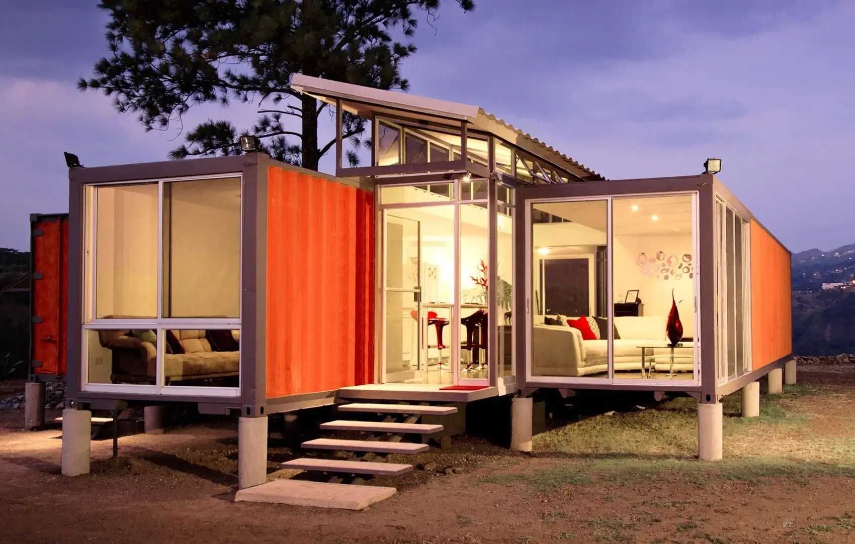 Case modulare la cheie, cabane tip A, containere locuibile