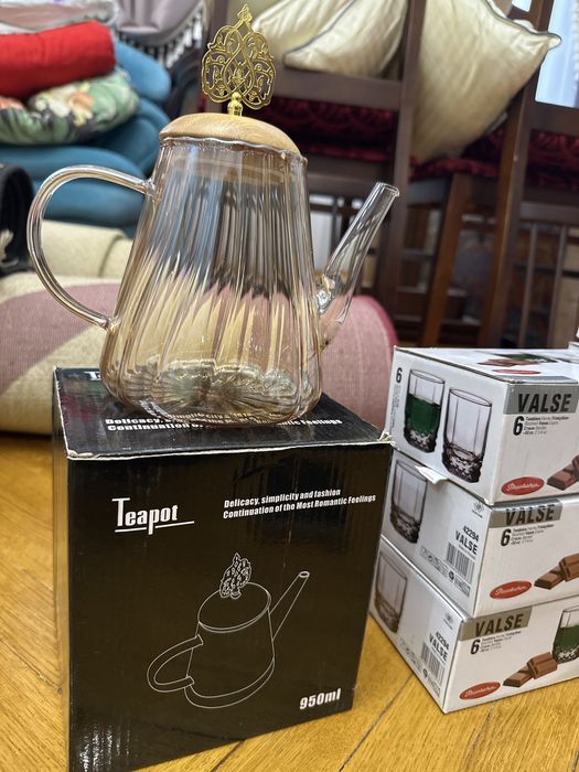 Продам чайник новый стеклянный