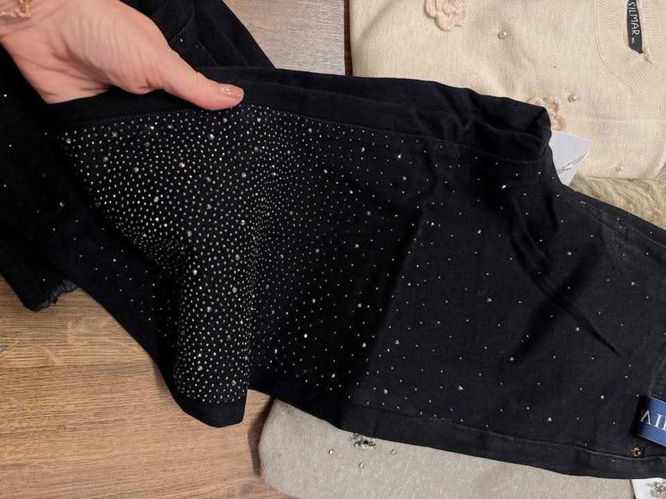 Красиви дънки с камъни р-р ХЛ