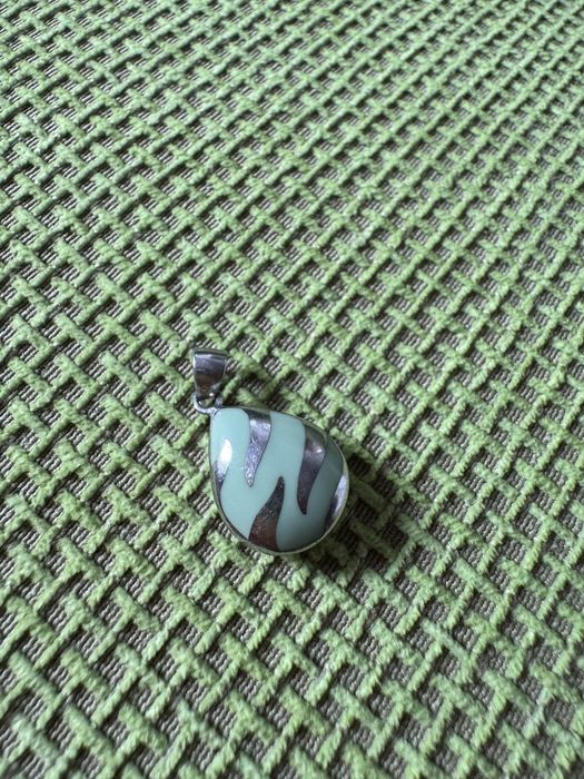 Pandativ argint cu piatra turcoaz