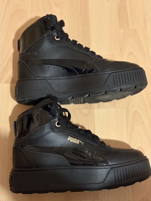 Продавам черни зимни обувки Пума,36 номер