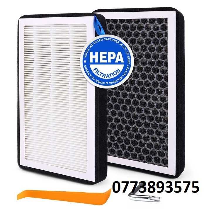 Set 2 filtre habitaclu Tesla Model 3 / Y filtru polen AC interior HEPA