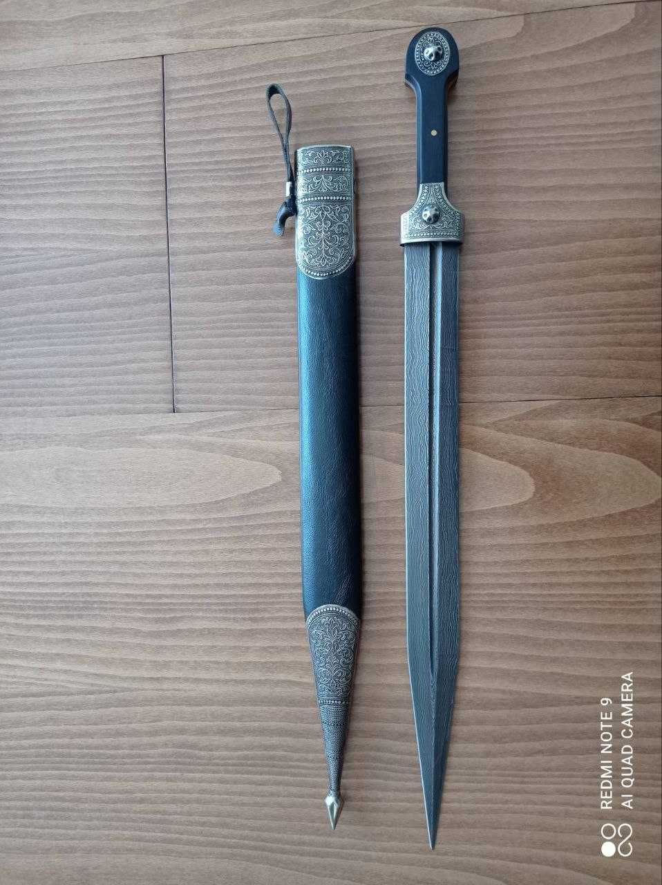 Кавказки кинжал, дамаска стомана, Дагестан, Кизляр
