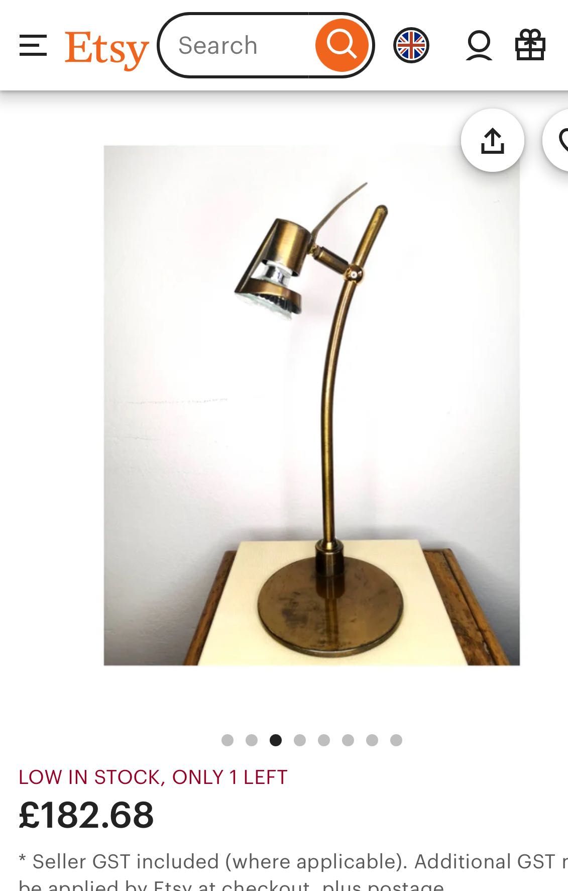 Lampa de masa mid century