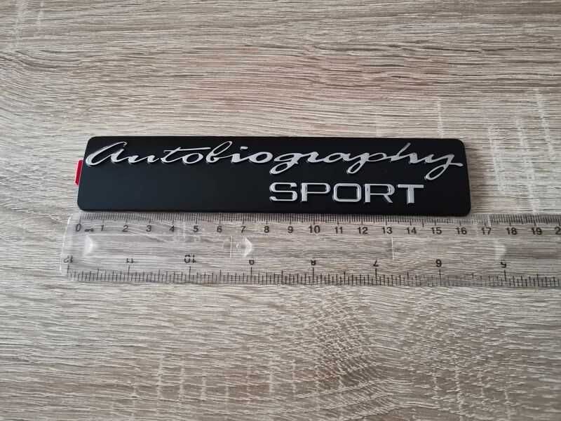 Range Rover Autobiography SPORT черен надпис емблема