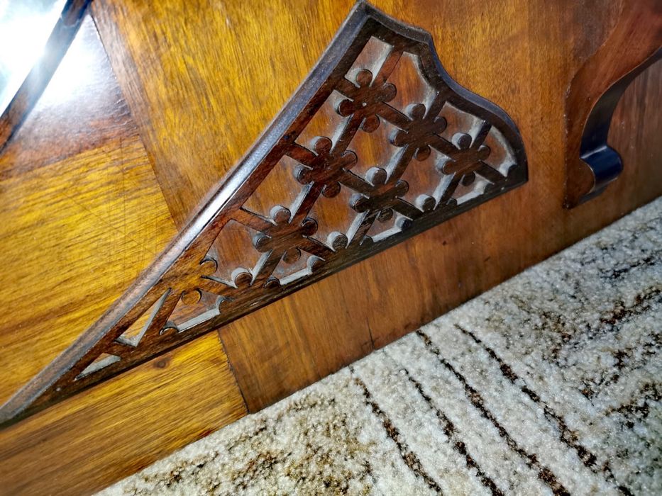 Огледало Викторианско масивно тежко махагон орех 100 х 140 см.