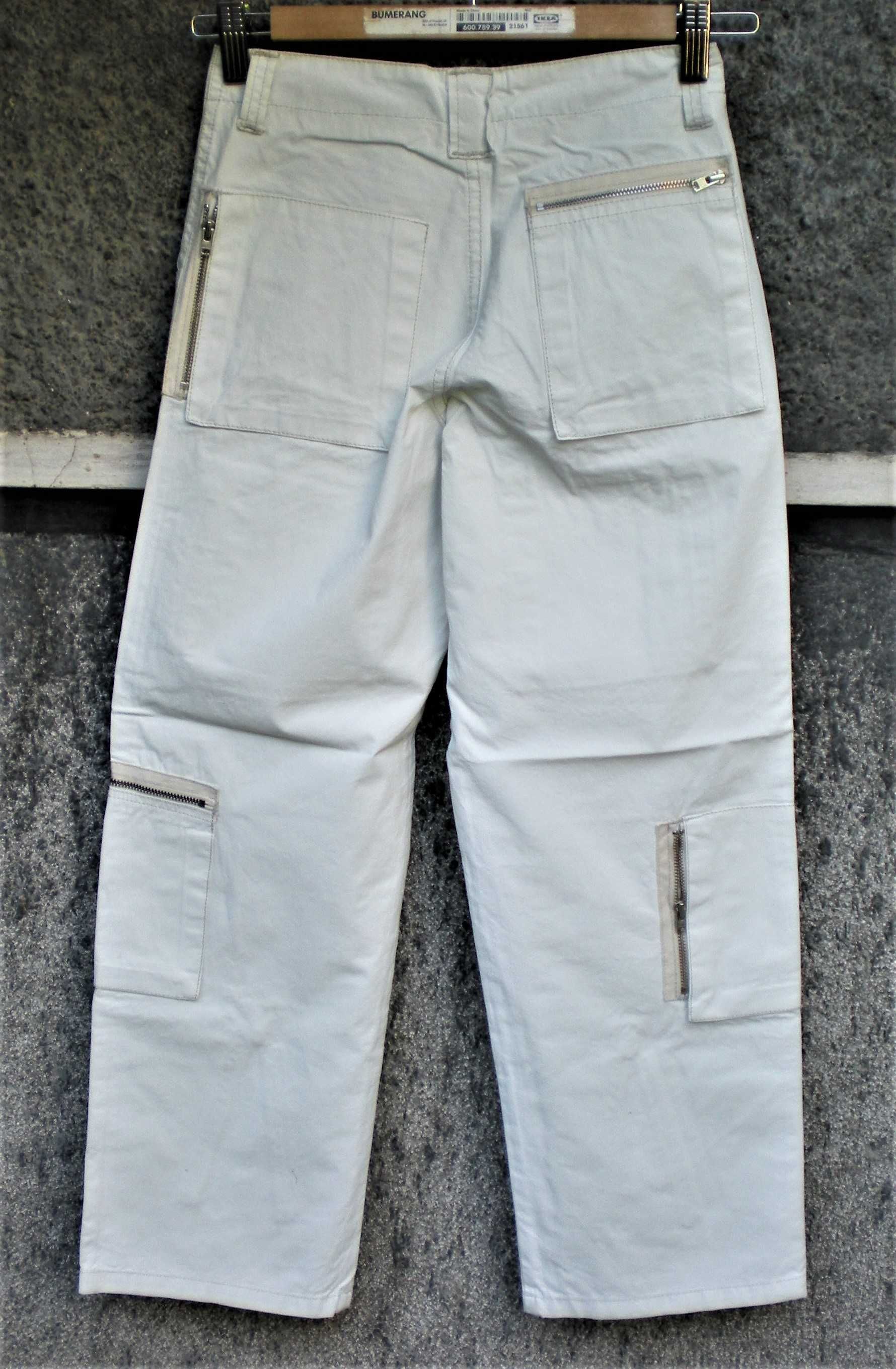 Pantaloni băieţi din poplin ALB_talia L, M, S, 7/8_brand „COTTON Belt”