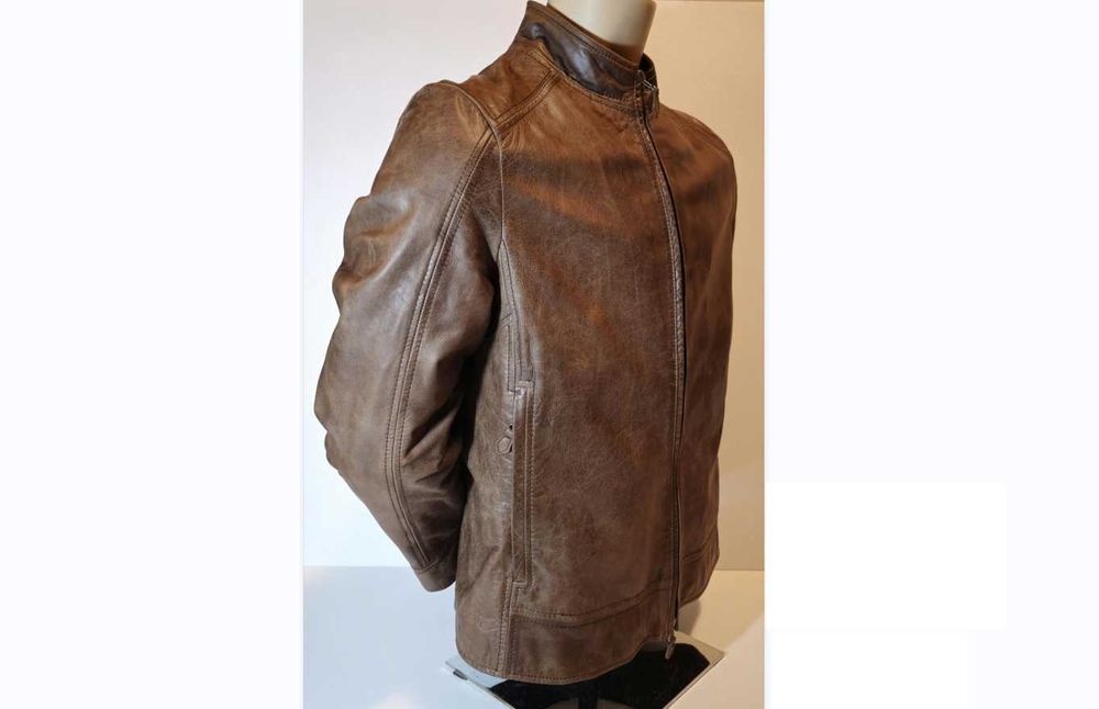 BOSS HUGO BOSS - Мъжко кожено яке от естествена кожа