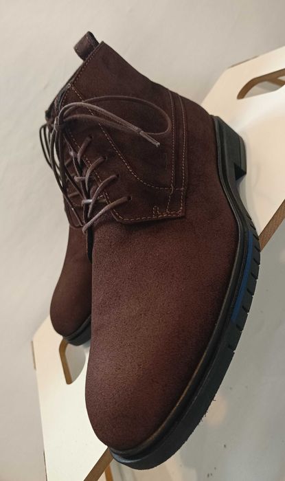 Ghete lace up 43 premium suede Tommy Hilfiger NOI piele naturala moale