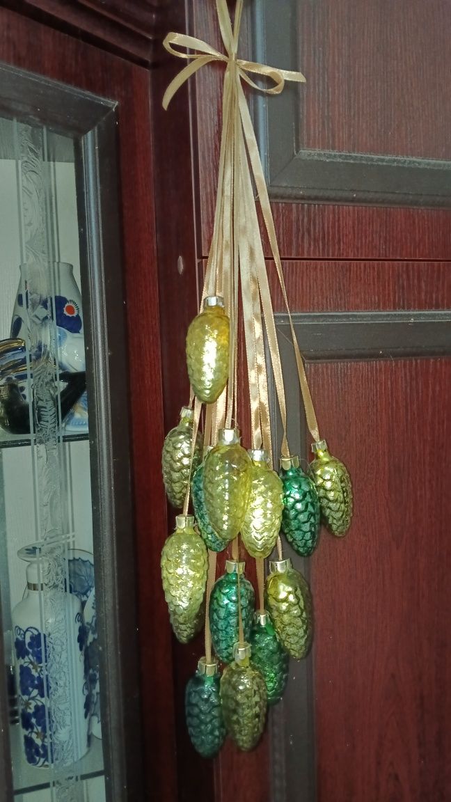 Советские ёлочные игрушки. Гирлянда