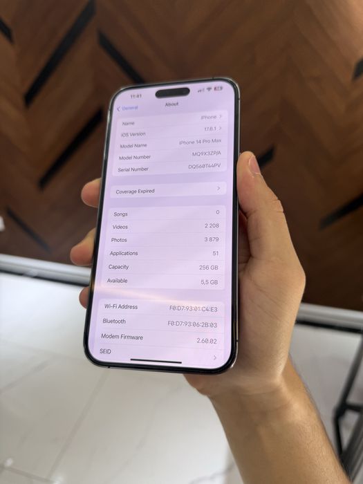 Iphone 14 Pro Max 256 GB Karobkasi bor!