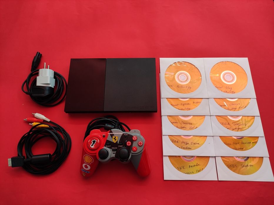 Playstation 2 ПС2 PS2 + 10 ретро игри