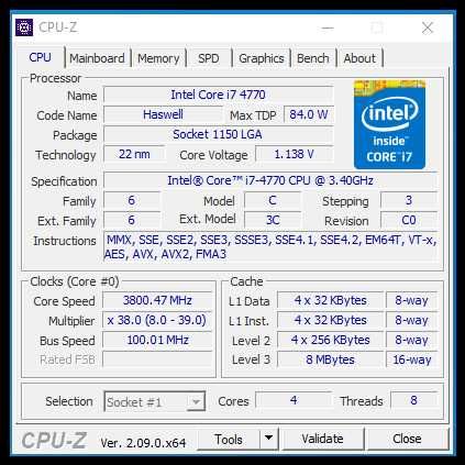 Kомпютър Intel® Core i7-4770 16gb SSD Asus RX 570 4gb