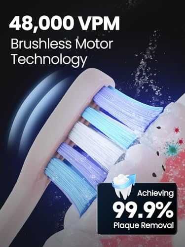 Нова Sonic електрическа четка за зъби 48k VPM 180 дни батерия 5 режима