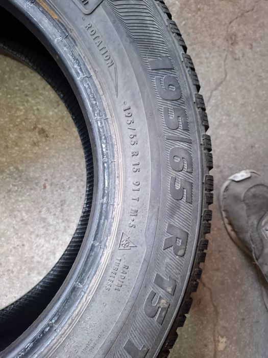 2 Зимни гуми Семперит 195/65/15 ДОТ20 (безплатно поставяне)