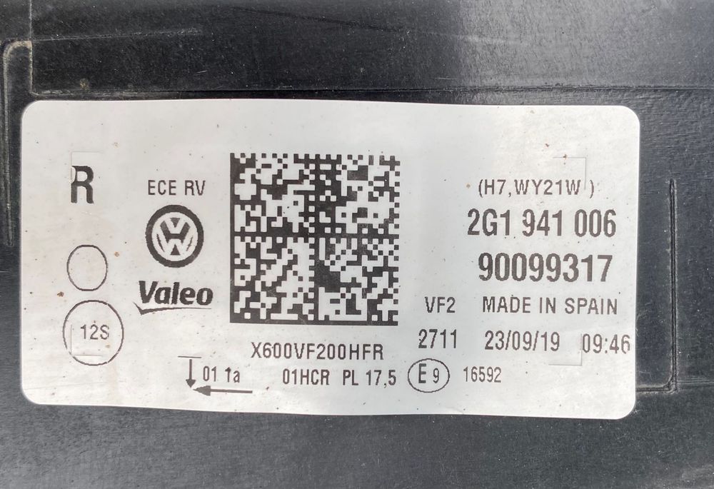 Фарове far нексенон Н7 фар за Фолксваген Поло 2Г  Vw Polo 2G