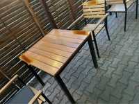 Masa plus 4 scaune foarte rezistente terasa/restaurant  structura meta