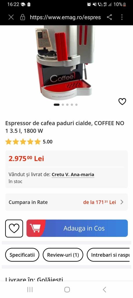 Espressor de cafea