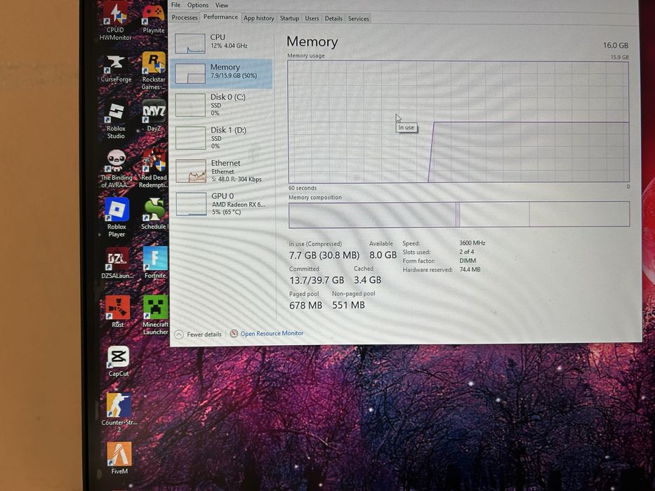 Pc Gaming | Ryzen 5 5600x | AMD Radeon Rx 6700XT 12GB