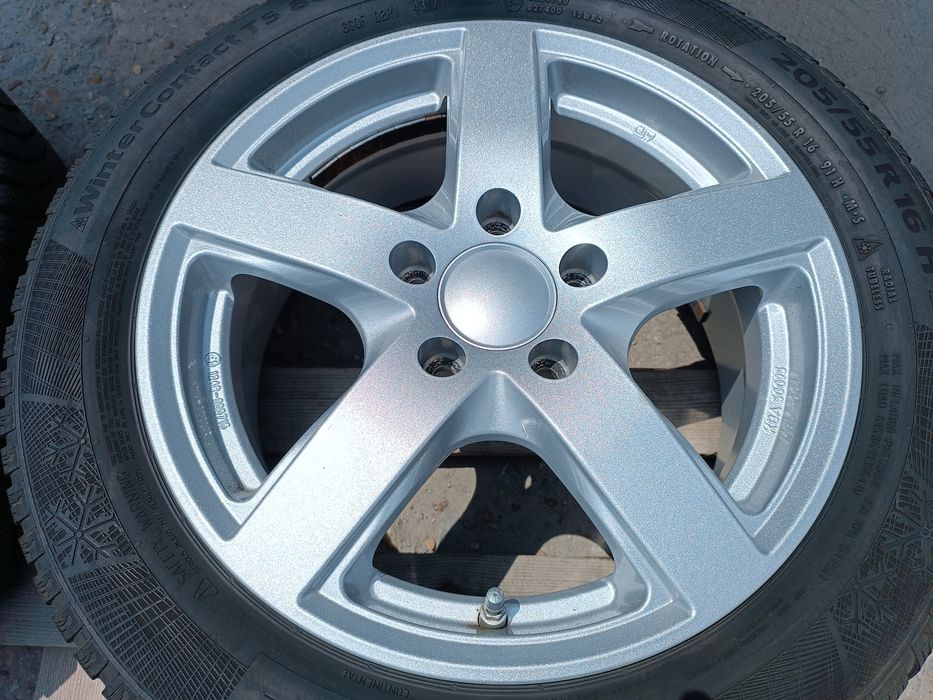 Лети джанти 16ки 5х112 OZ + зимни гуми 205/55/16 Continental