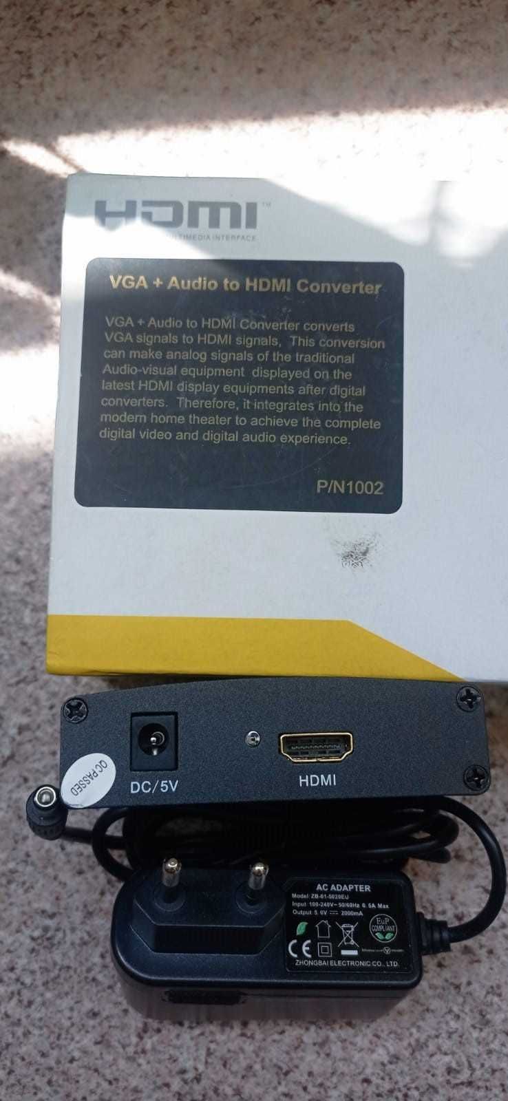 HDMI конвертер Espada HCV0101 VGA (D-Sub) + Audio (R/L)