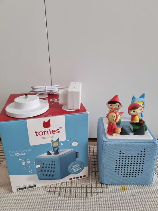 Toniebox starter set albastru - cu 3 figurine Tonies incluse (engleza)