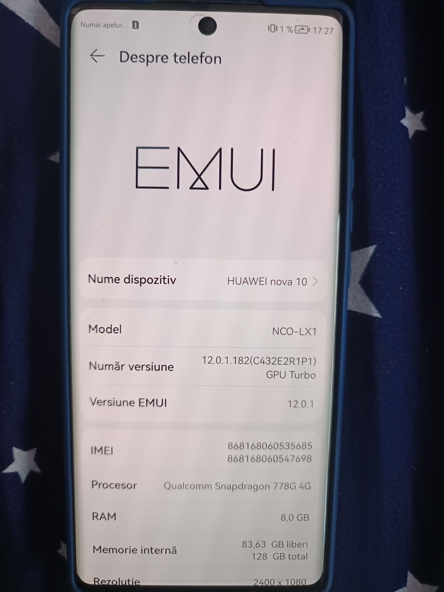 Vând Huawei nova 10