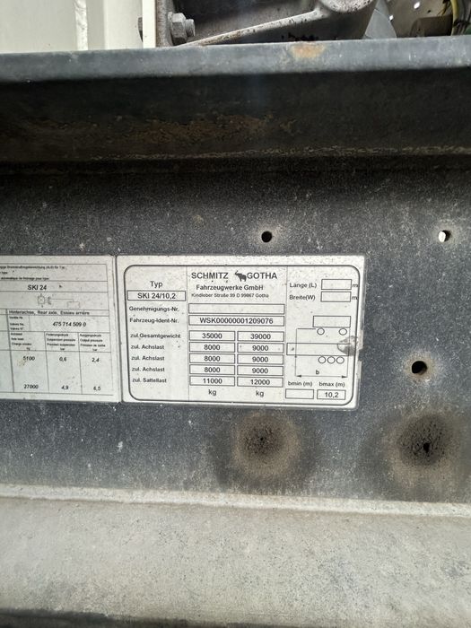 De vanzare remorca SCHMITZ