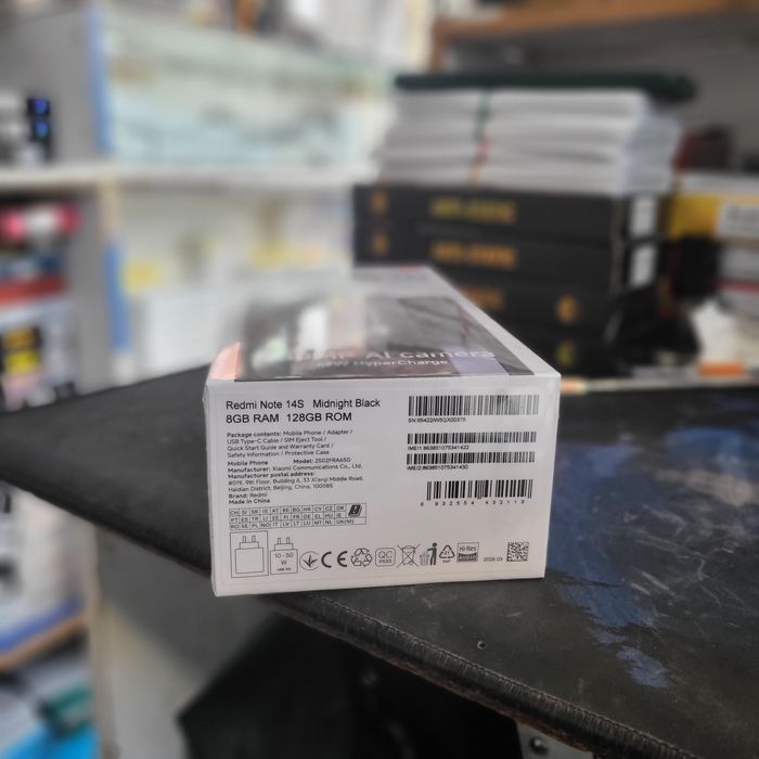 Redmi not 14s  midnight black