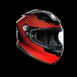 Чисто нова каска AGV K6 Rush Black/Red Road