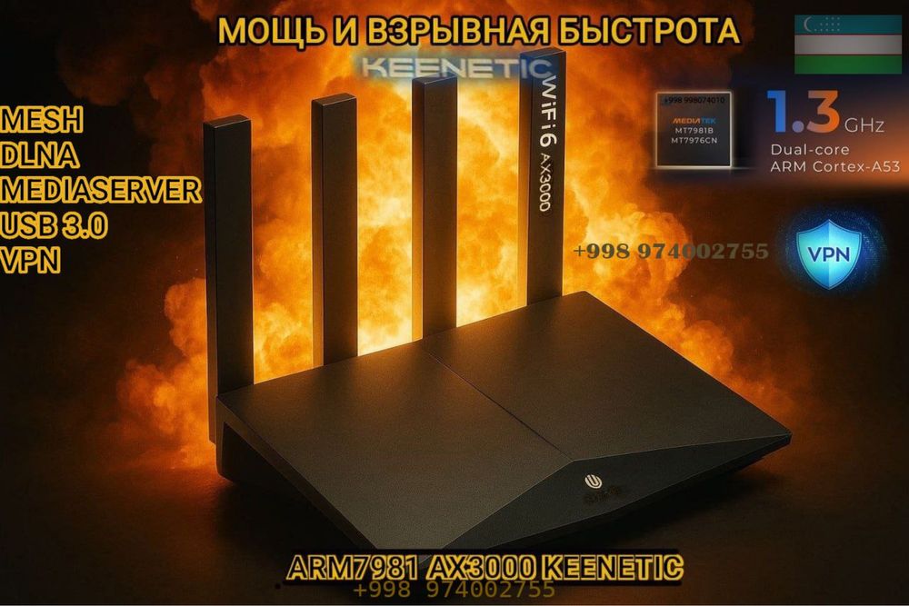 Keenetic-MT7981 MESH WIFI-6 archer xiaomi mikrotik deco unifi