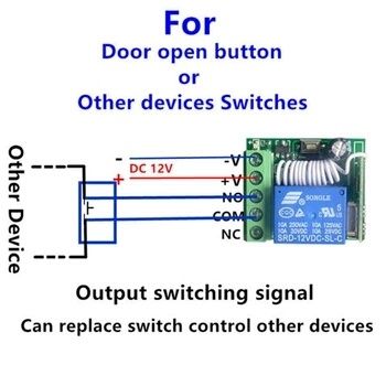 releu(comutator) actionat la 12V cu telecomanda