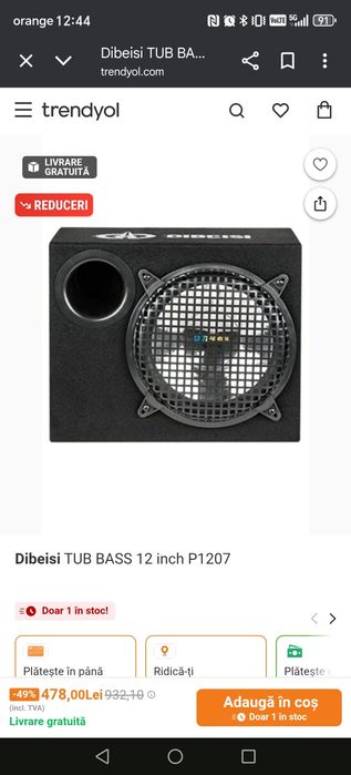 Subwoofer Dibeisi auto