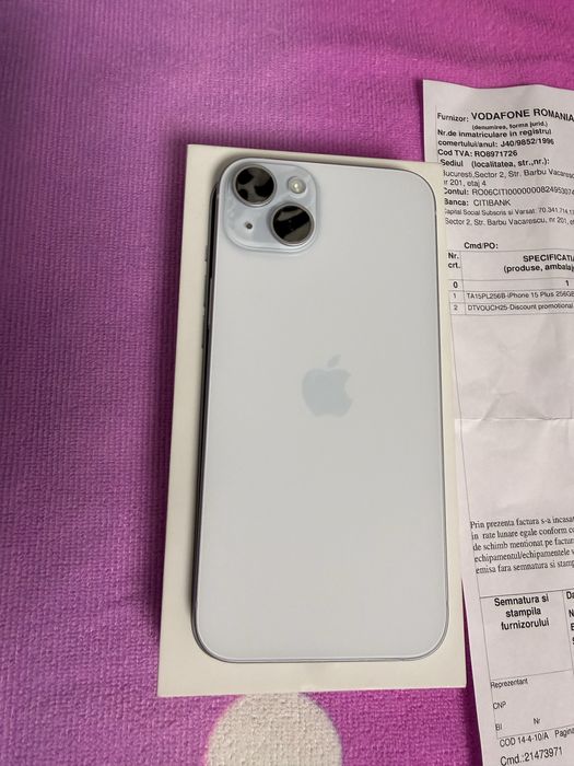 Iphone 15 plus Impecabil 256Gb În garanție!