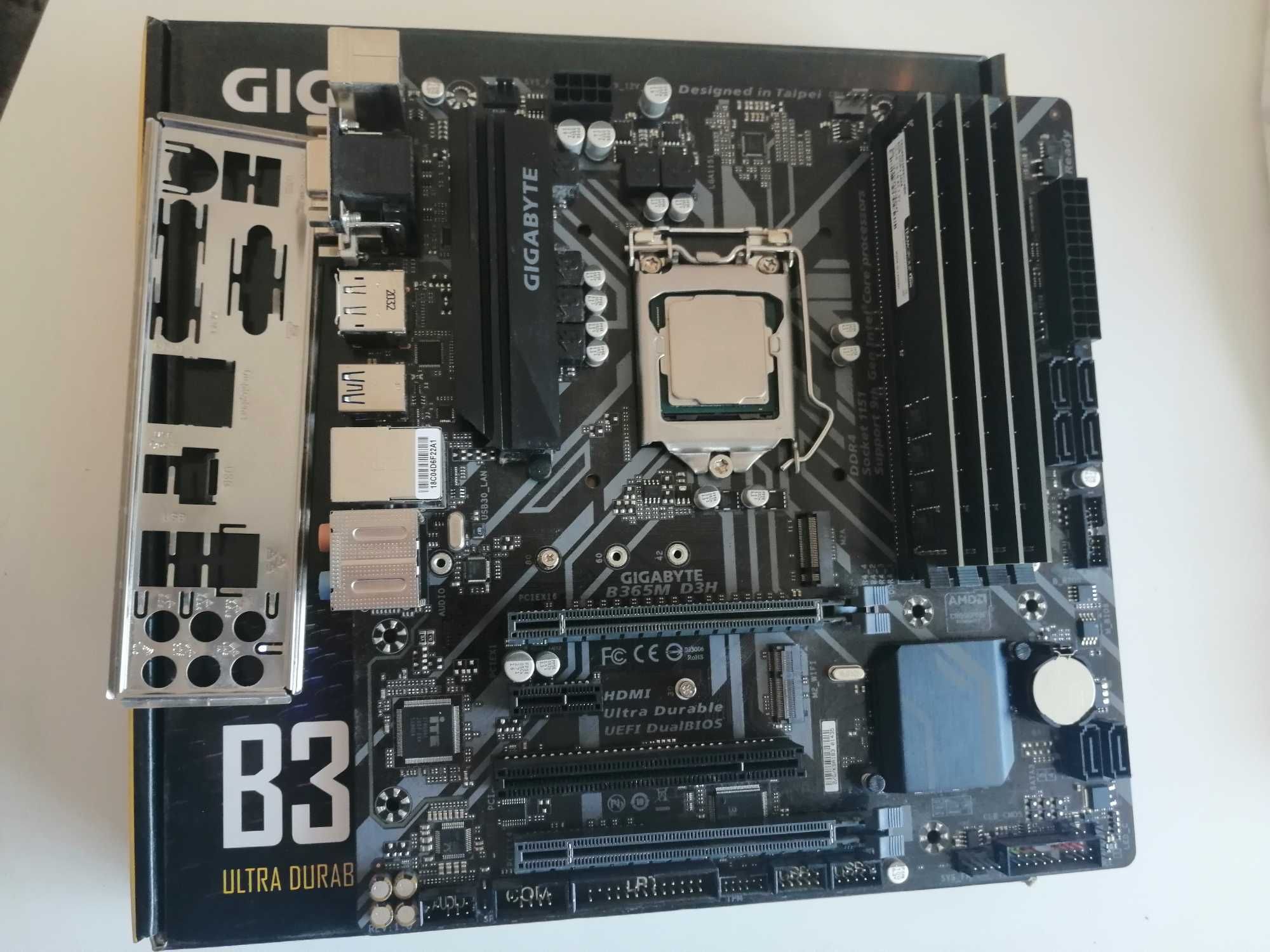 Дъно, Процесор, RAM и SSD - Gigabyte B365M,i5-9500,32GB RAM,512GB SSD