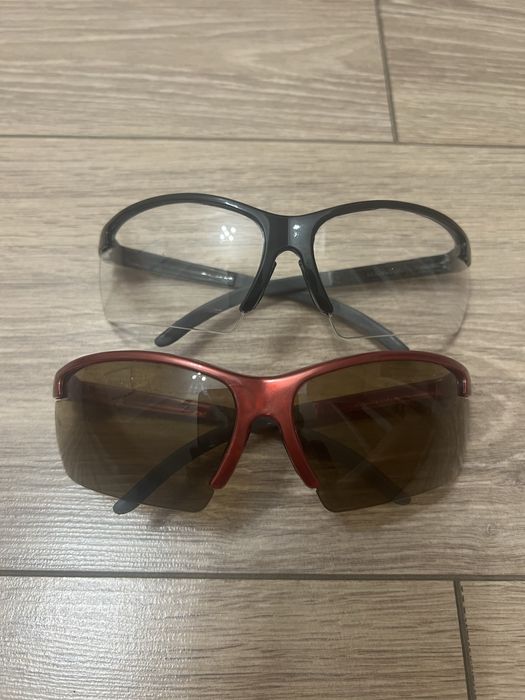 Защитные очки затемненные и прозрачные