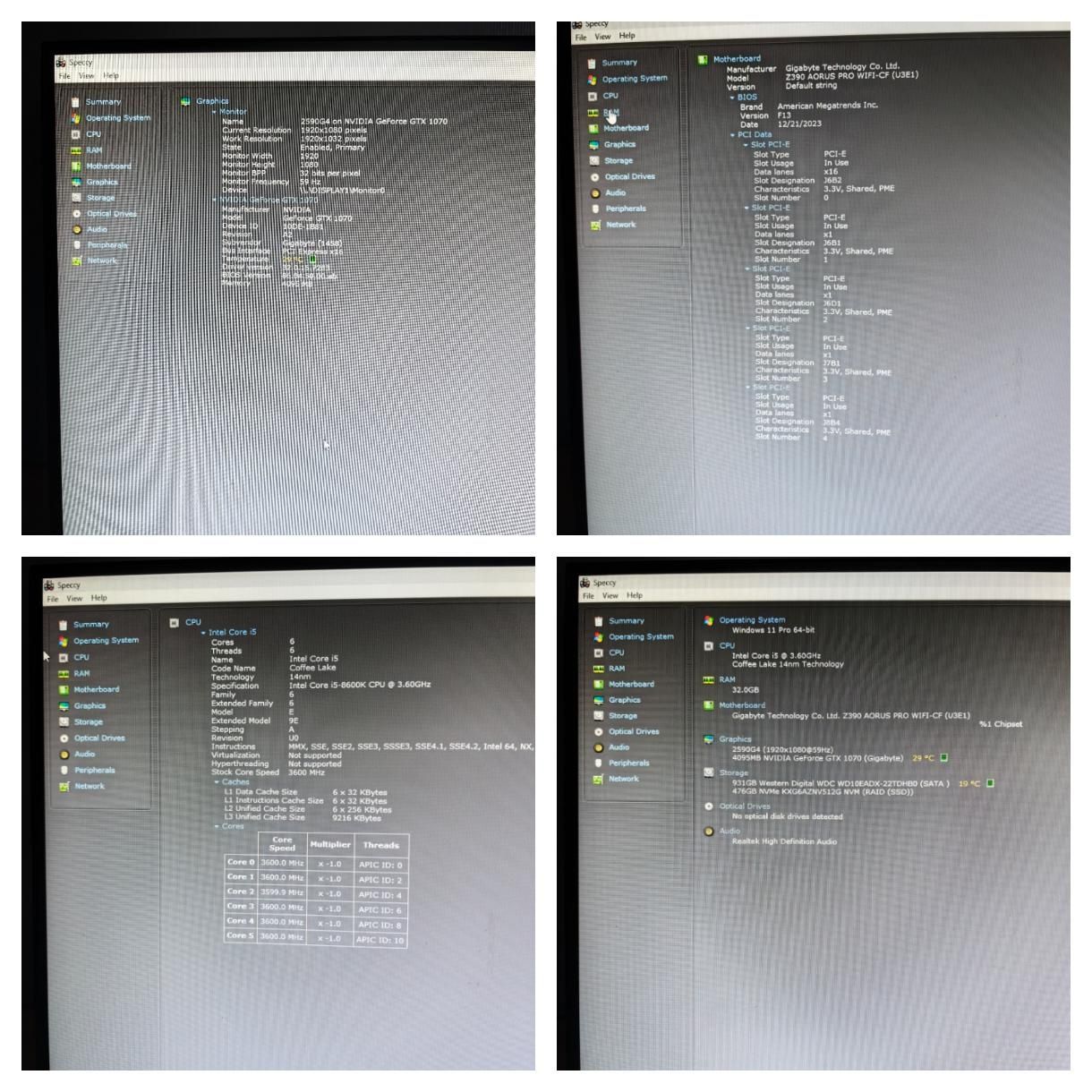 Vând unitate i5 8600k + LCD Aoc 25"