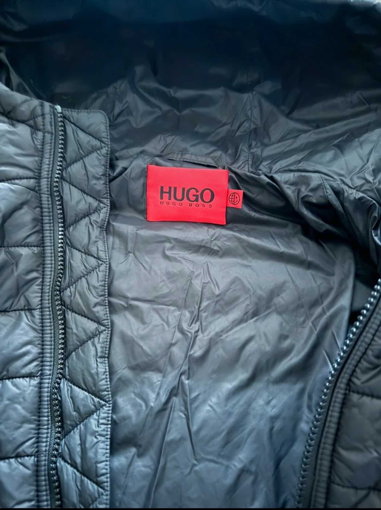 HUGO BOSS jacheta iarna barbati geaca cu gluga marimea M