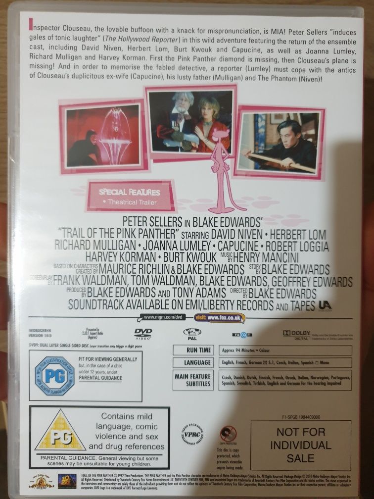 Set filme dvd The Pink Panther