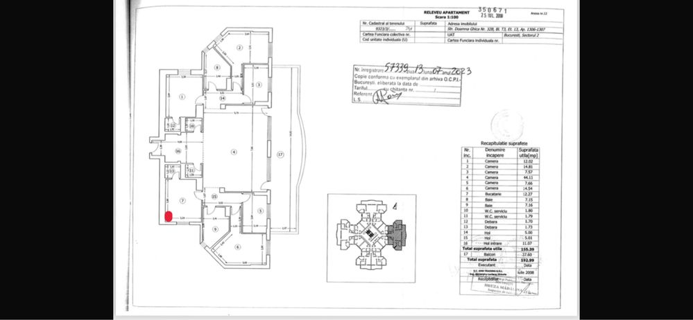 Penthouse 6 camere, 195 mp, Doamna Ghica, Complex Planorama, plus tva