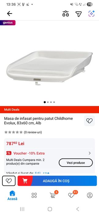 Masa pentru încasat Childhome Evolux