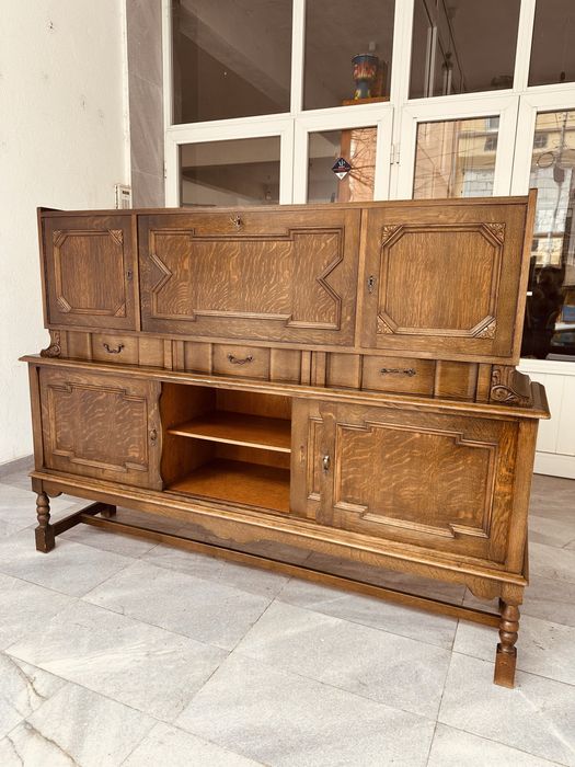 Масивен датски бюфет – необарок/неоренесанс, масивен дъб