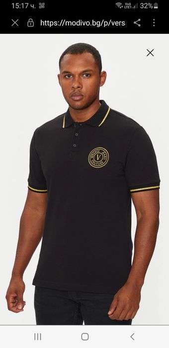 Versace Jeans Couture Pique Slim Fit  2XL - 3XL НОВО! ОРИГИНАЛ! Мъжка