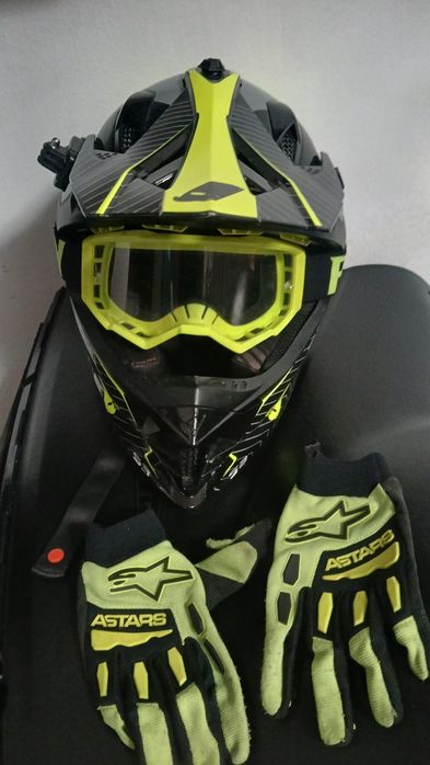 Casca motocross+ manusi
